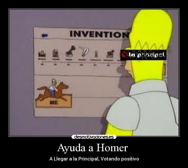 carteles ayuda omer ayudale llegar votando positivo desmotivaciones