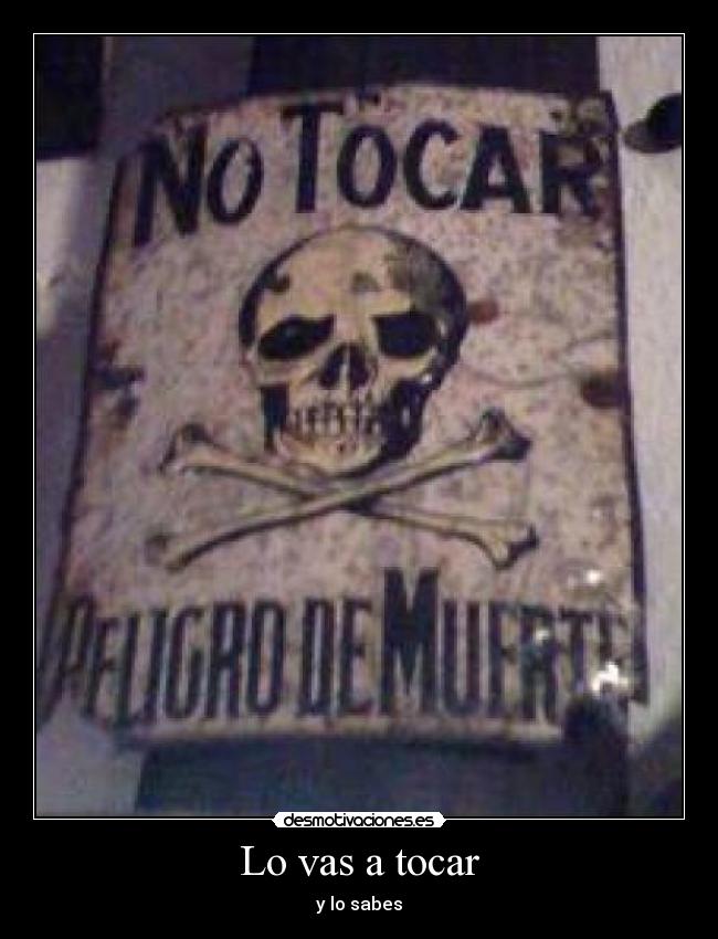 Lo vas a tocar - 