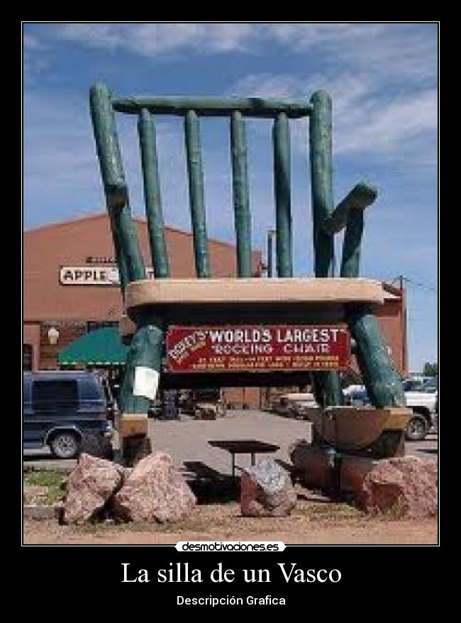 La silla de un Vasco - Descripción Grafica