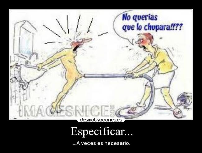 Especificar... -