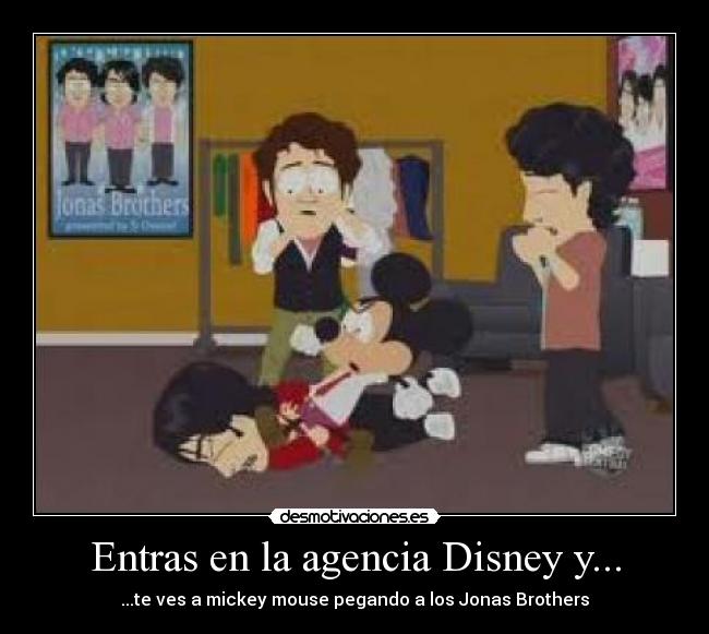 Entras en la agencia Disney y... -