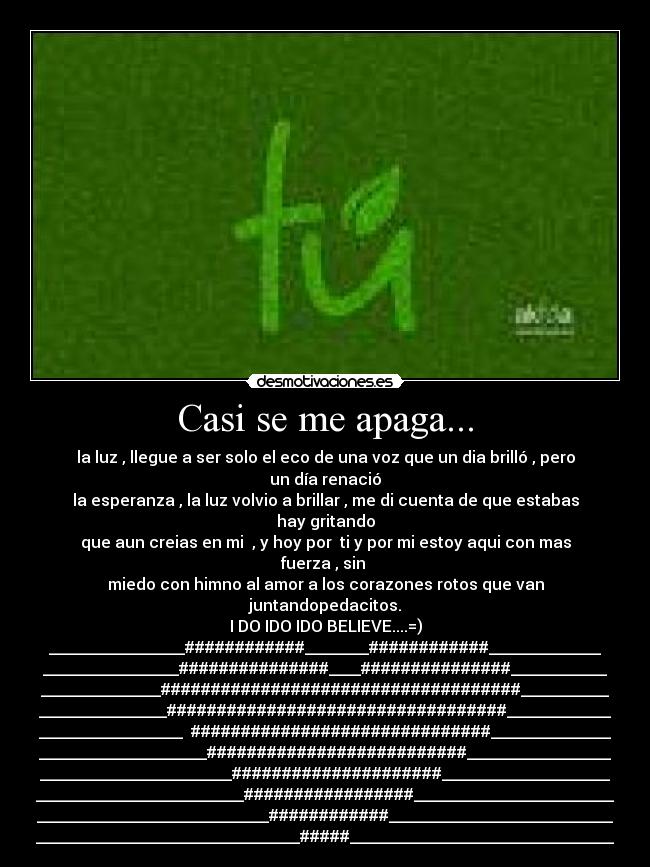 Casi se me apaga... - 