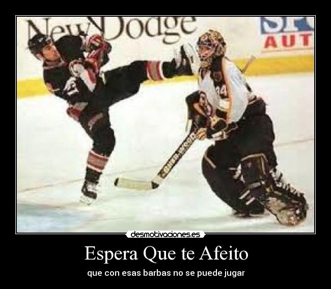 carteles patada afeitar jugar hielo desmotivaciones