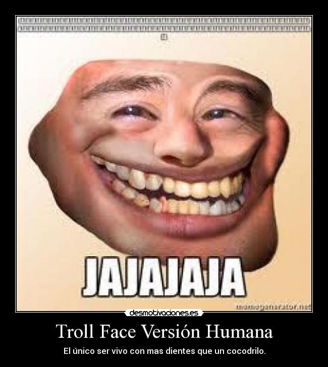 Troll Face Versión Humana - 