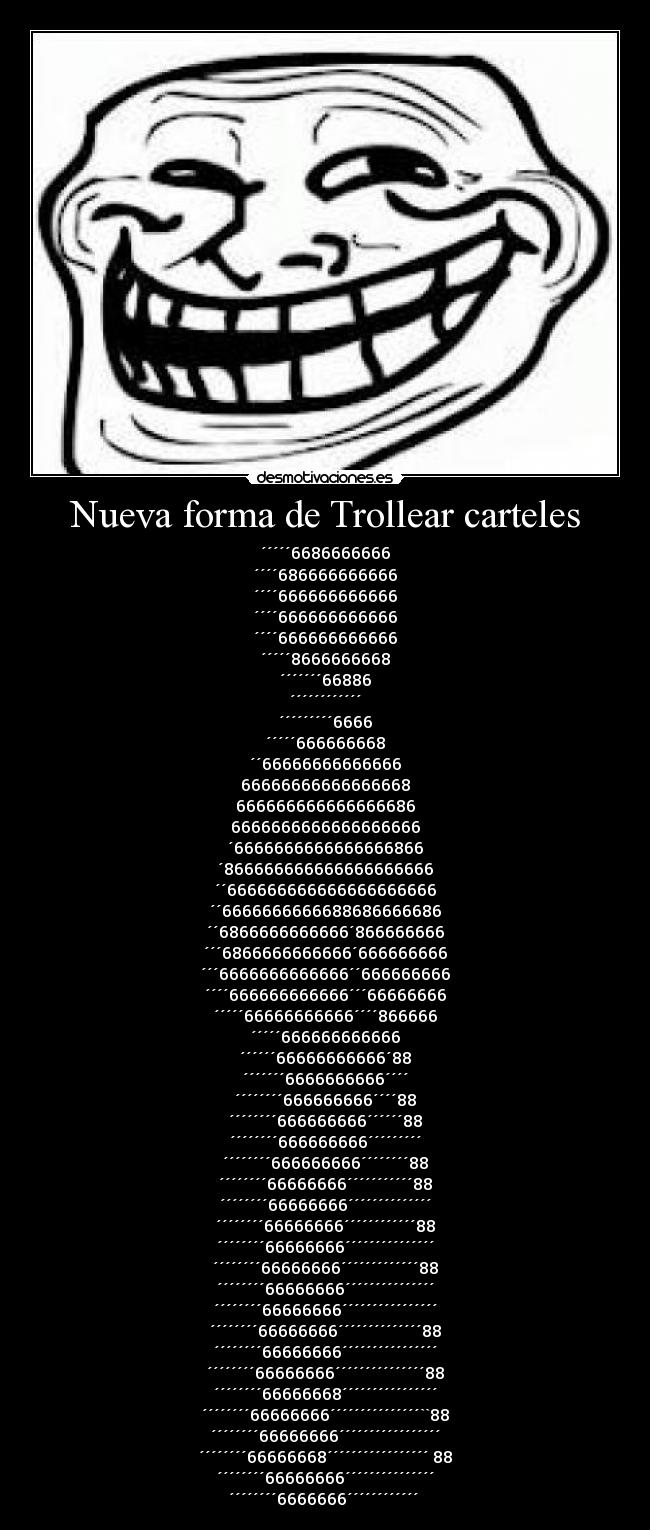 Nueva forma de Trollear carteles - 