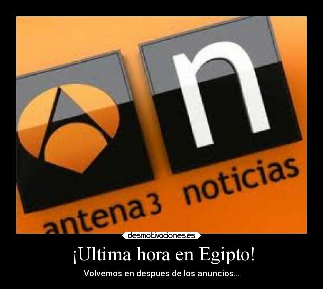 ¡Ultima hora en Egipto! - 