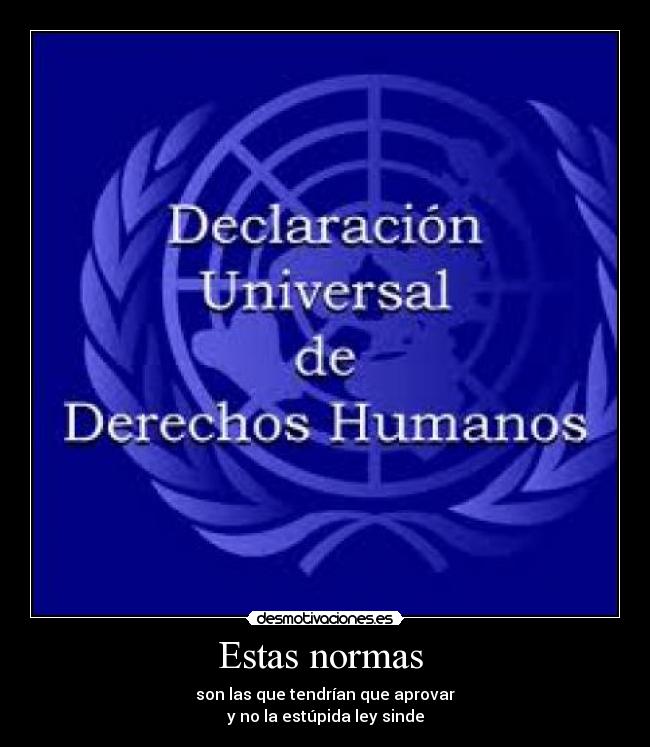 Estas normas -