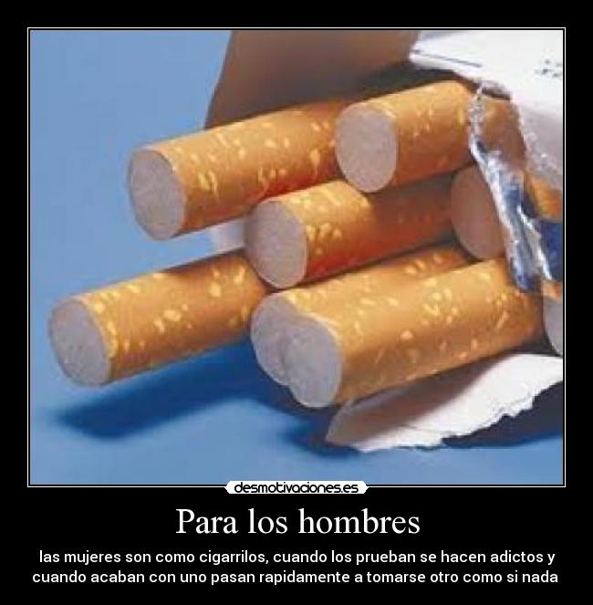 Para los hombres -