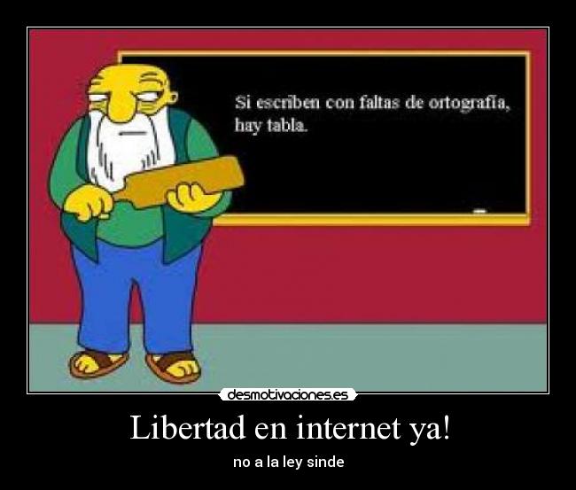 Libertad en internet ya! - no a la ley sinde