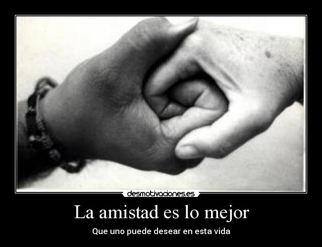 La amistad es lo mejor - 