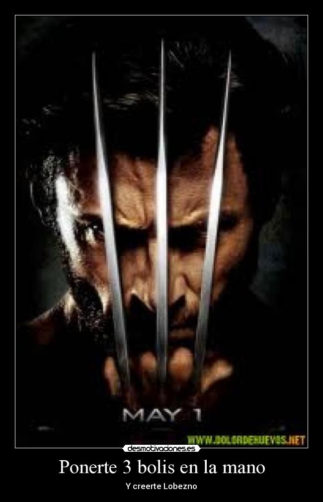 Ponerte 3 bolis en la mano - 