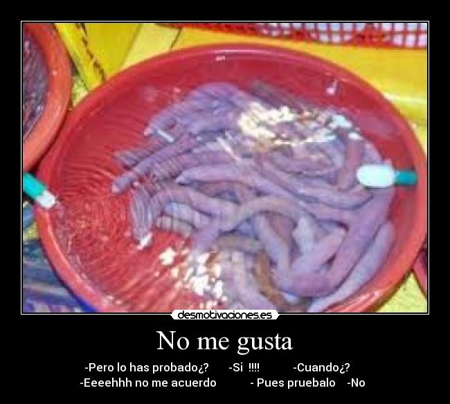 No me gusta -