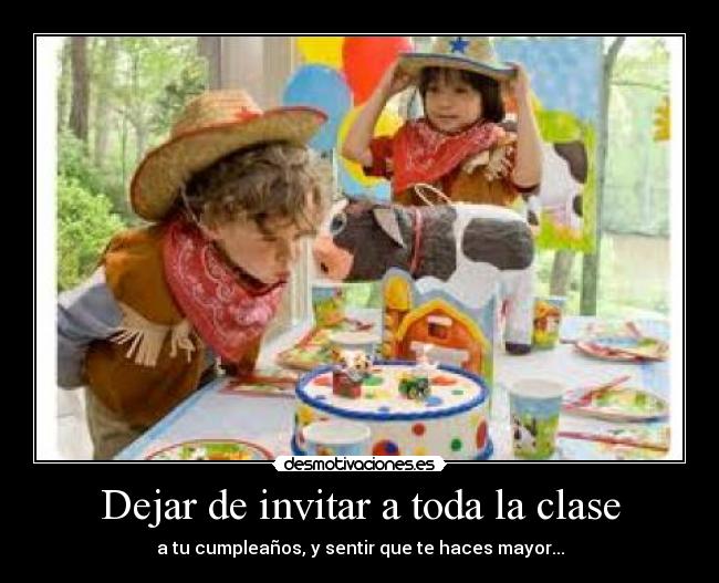 Dejar de invitar a toda la clase -
