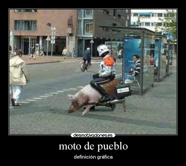 moto de pueblo - 