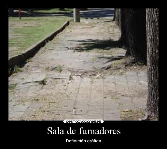 Sala de fumadores - Definición gráfica