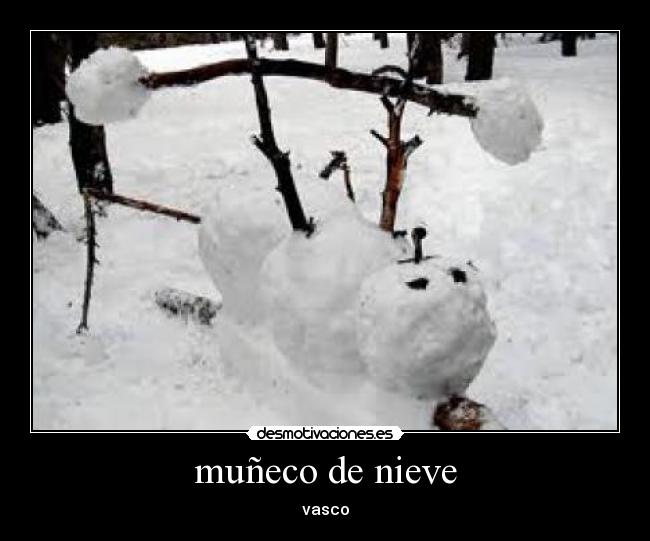 muñeco de nieve - vasco