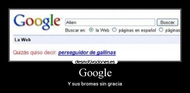 Google - Y sus bromas sin gracia