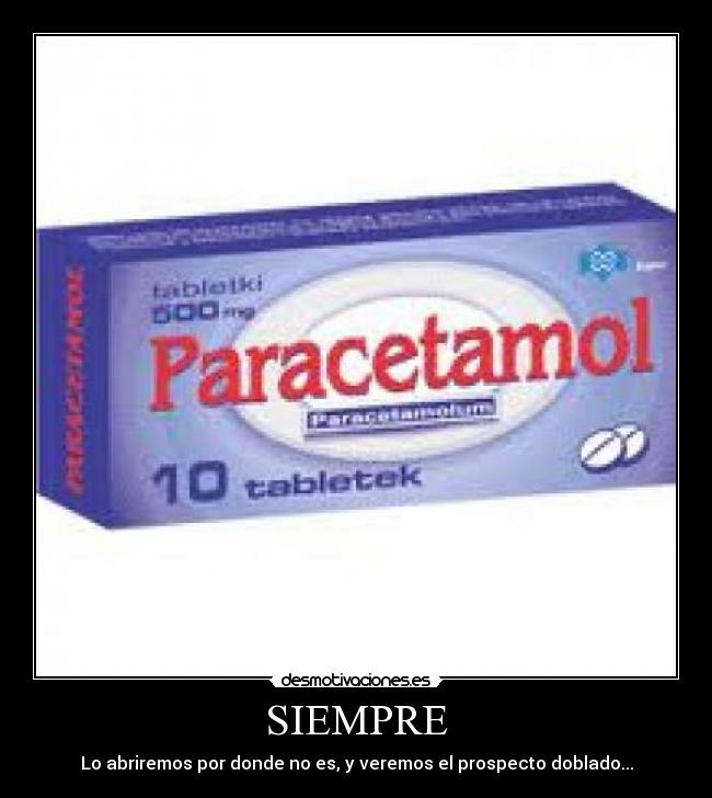 carteles paracetamoltipico desmotivaciones