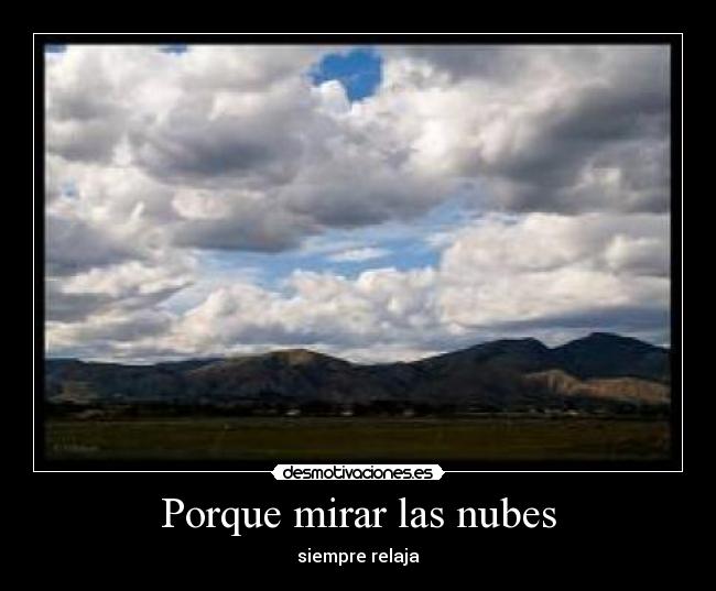 carteles nubes relajar desmotivaciones