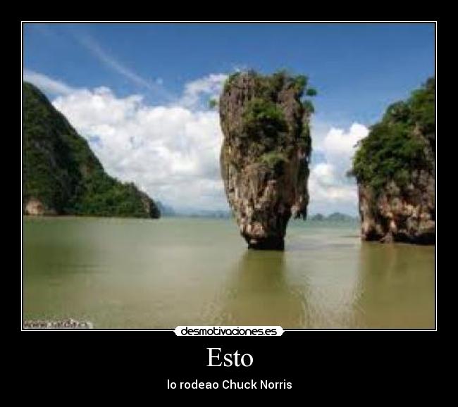 Esto - lo rodeao Chuck Norris