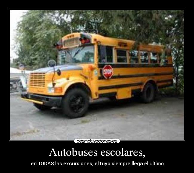 Autobuses escolares, -