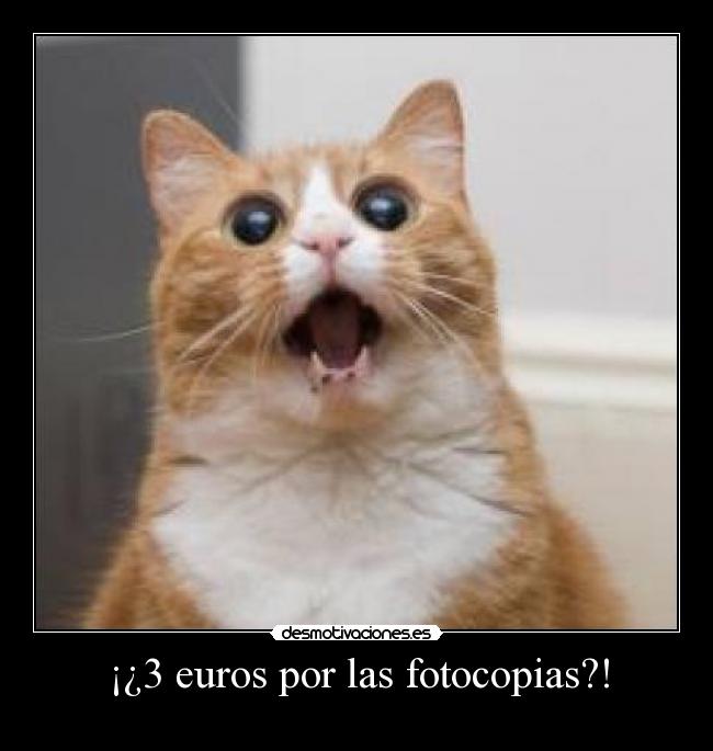 ¡¿3 euros por las fotocopias?! -