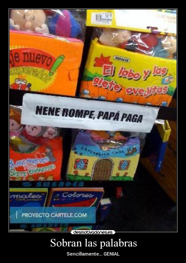 Sobran las palabras -