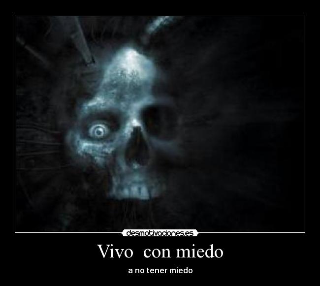 Vivo con miedo -
