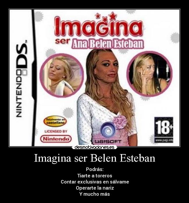 carteles imagina ser belen esteban desmotivaciones