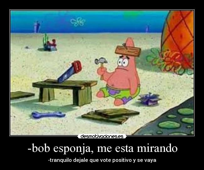 -bob esponja, me esta mirando - 