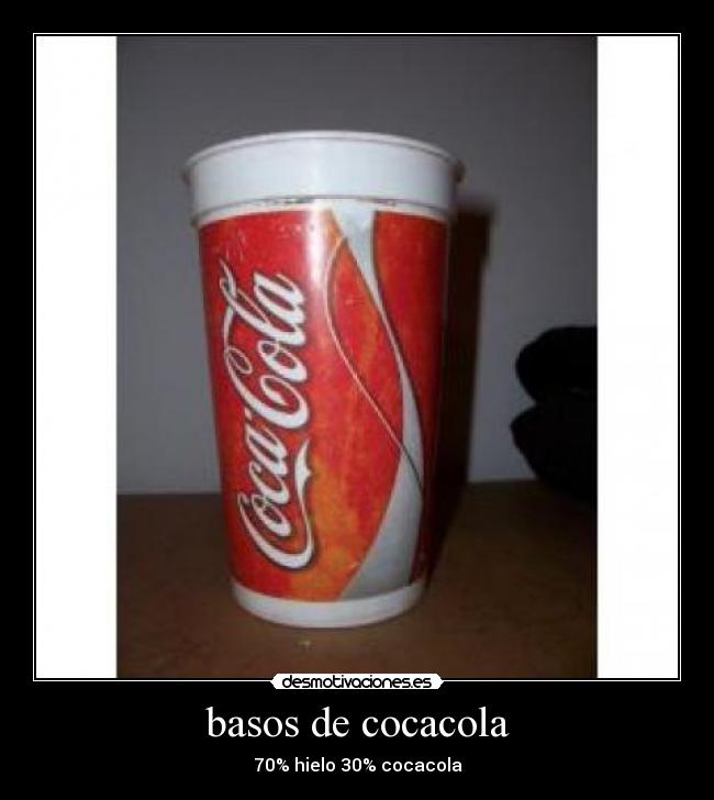 basos de cocacola -
