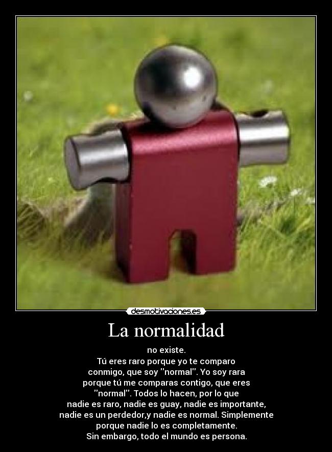 La normalidad -