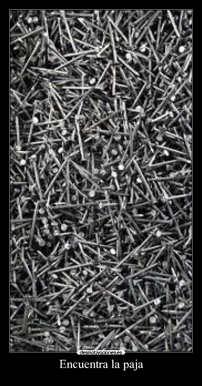 Encuentra la paja -