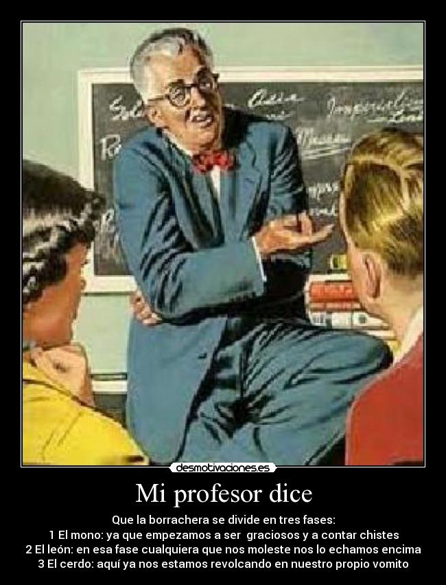 Mi profesor dice -