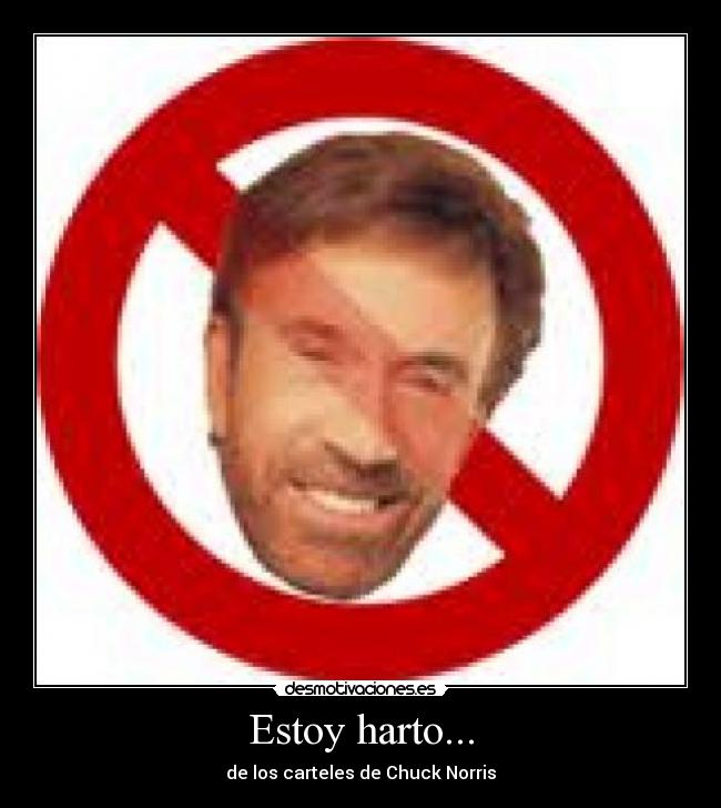 Estoy harto... -