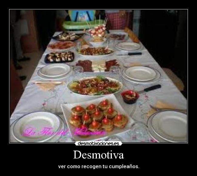 Desmotiva - ver como recogen tu cumpleaños.