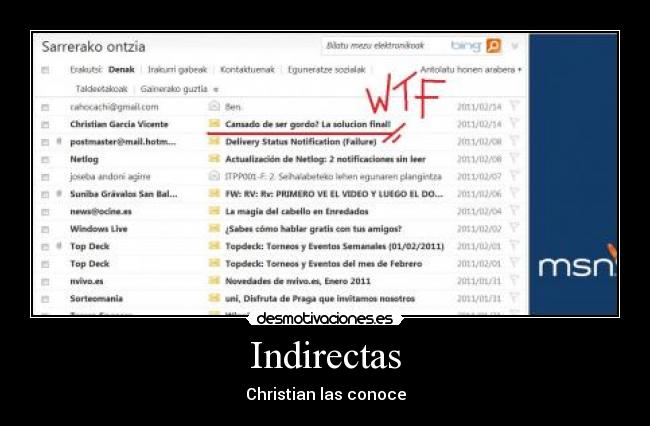 Indirectas - 