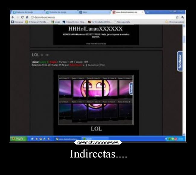 Indirectas.... -