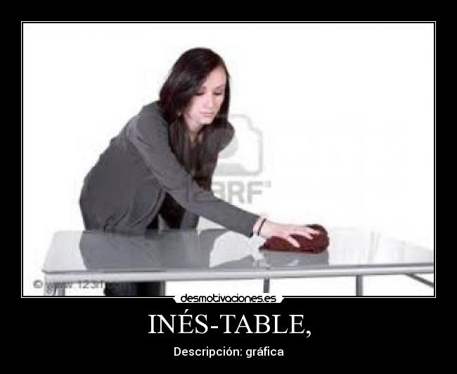 INÉS-TABLE, - Descripción: gráfica