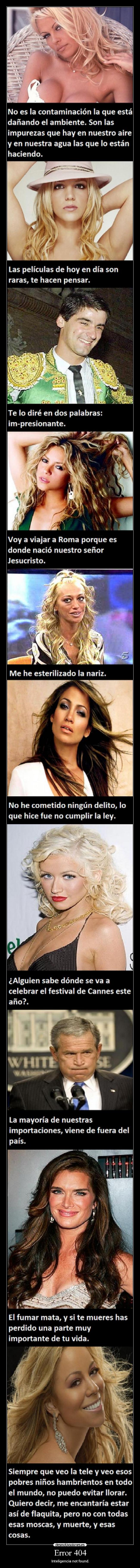 Error 404 - Inteligencia not found.