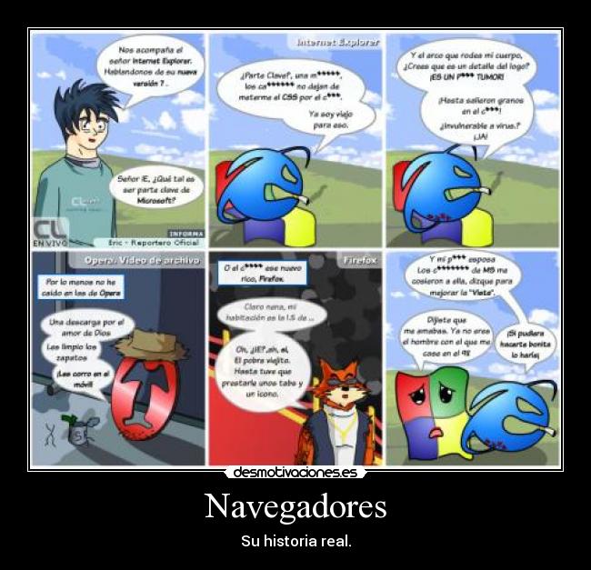 Navegadores - Su historia real.