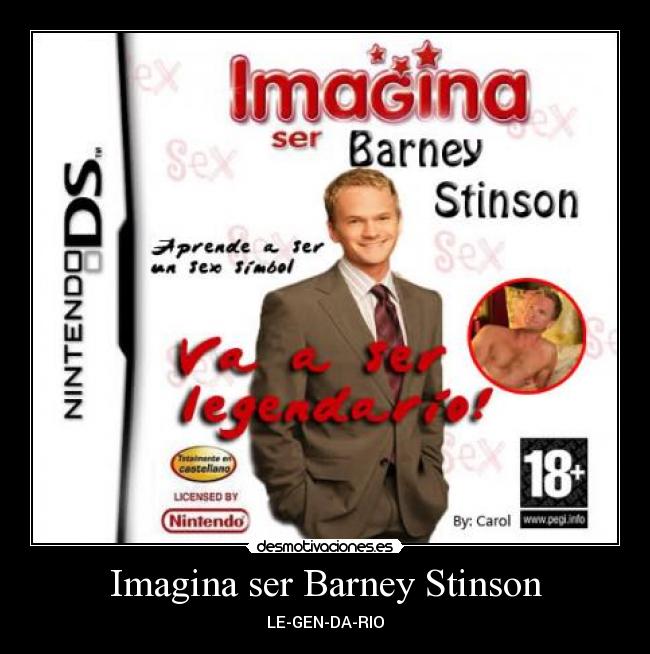 Imagina ser Barney Stinson -