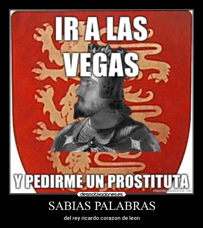 SABIAS PALABRAS - del rey ricardo corazon de leon