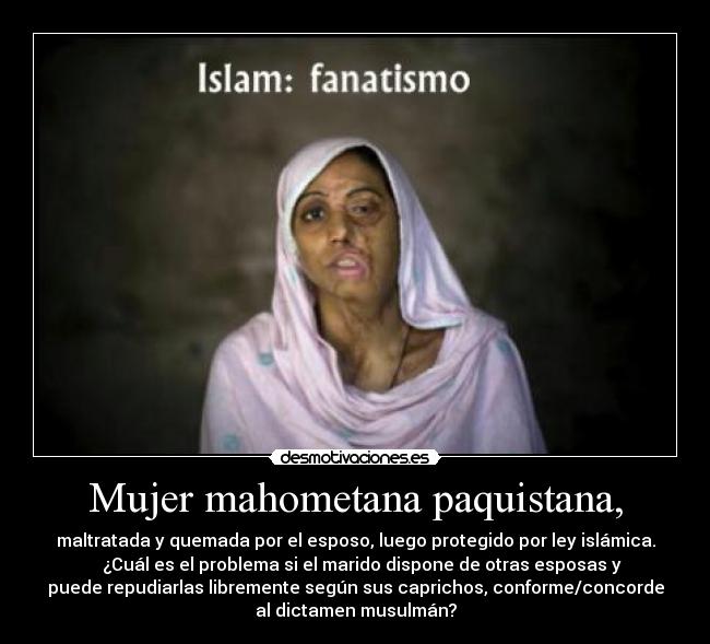 Mujer mahometana paquistana, -