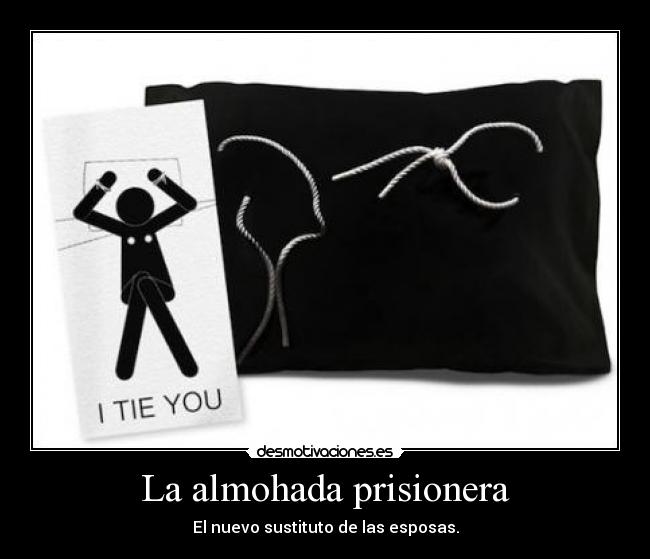 La almohada prisionera - El nuevo sustituto de las esposas.