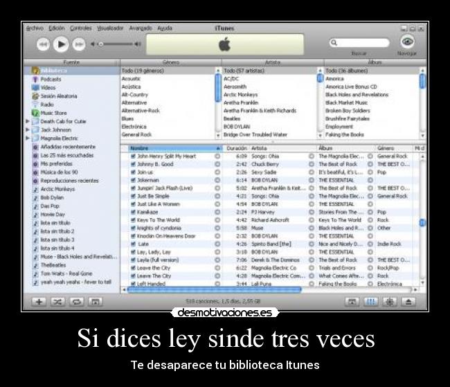 Si dices ley sinde tres veces -
