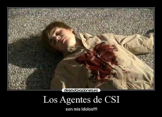 Los Agentes de CSI - son mis Idolos!!!!