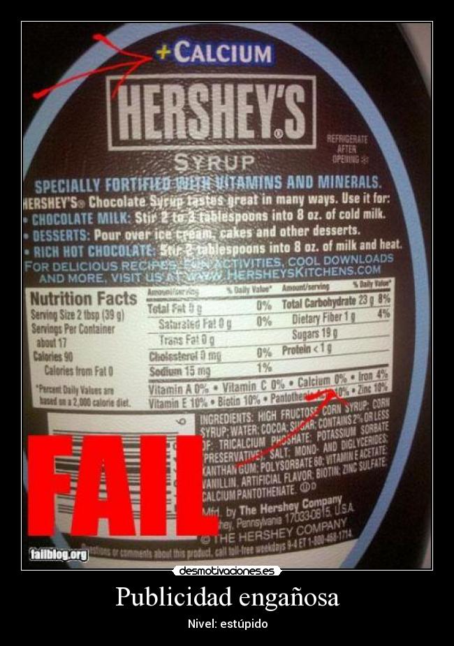 Publicidad engañosa -