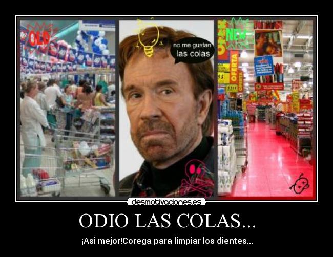 ODIO LAS COLAS... - 