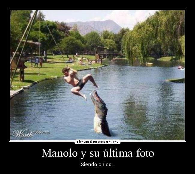 Manolo y su última foto - Siendo chico...